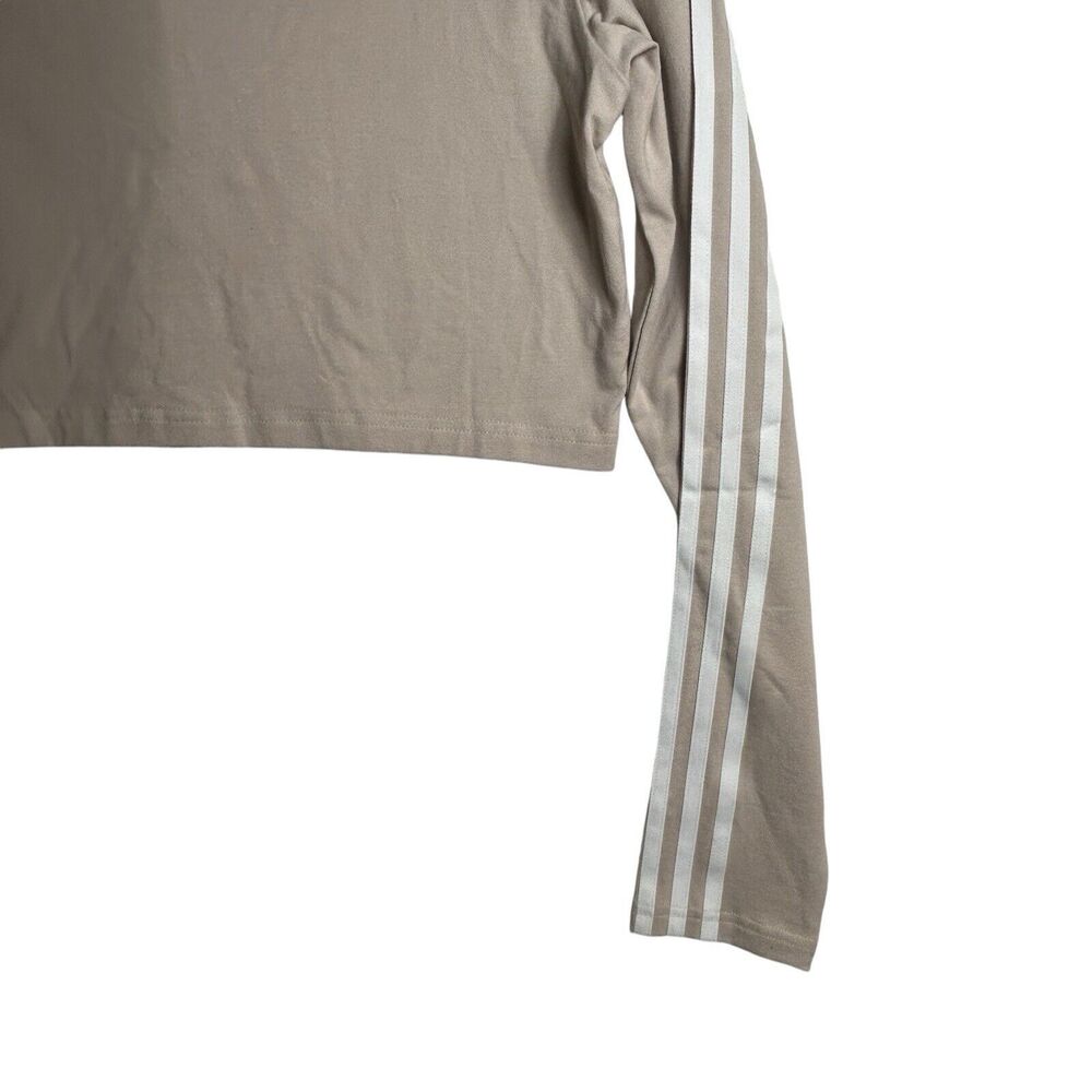 NEW adidas Adicolor Classics 3-Stripes Women's Button Long Sleeve Tee Size XL - Picture 6 of 11
